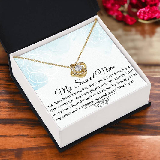 To My Second Mom - Love Knot Necklace