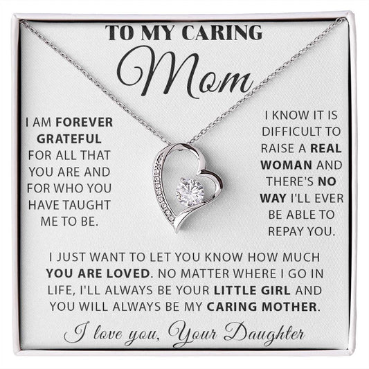 Mom - Forever Grateful - Forever Love Necklace